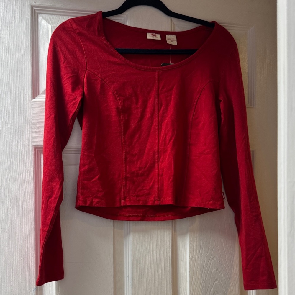 Levi's Scarlet Long Sleeve Blouse